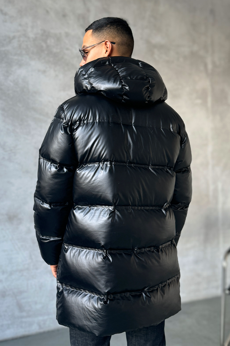 Prada Мужская чёрная парка Linea Rossa