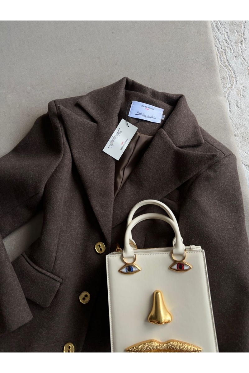 Schiaparelli Женское коричневое пальто 