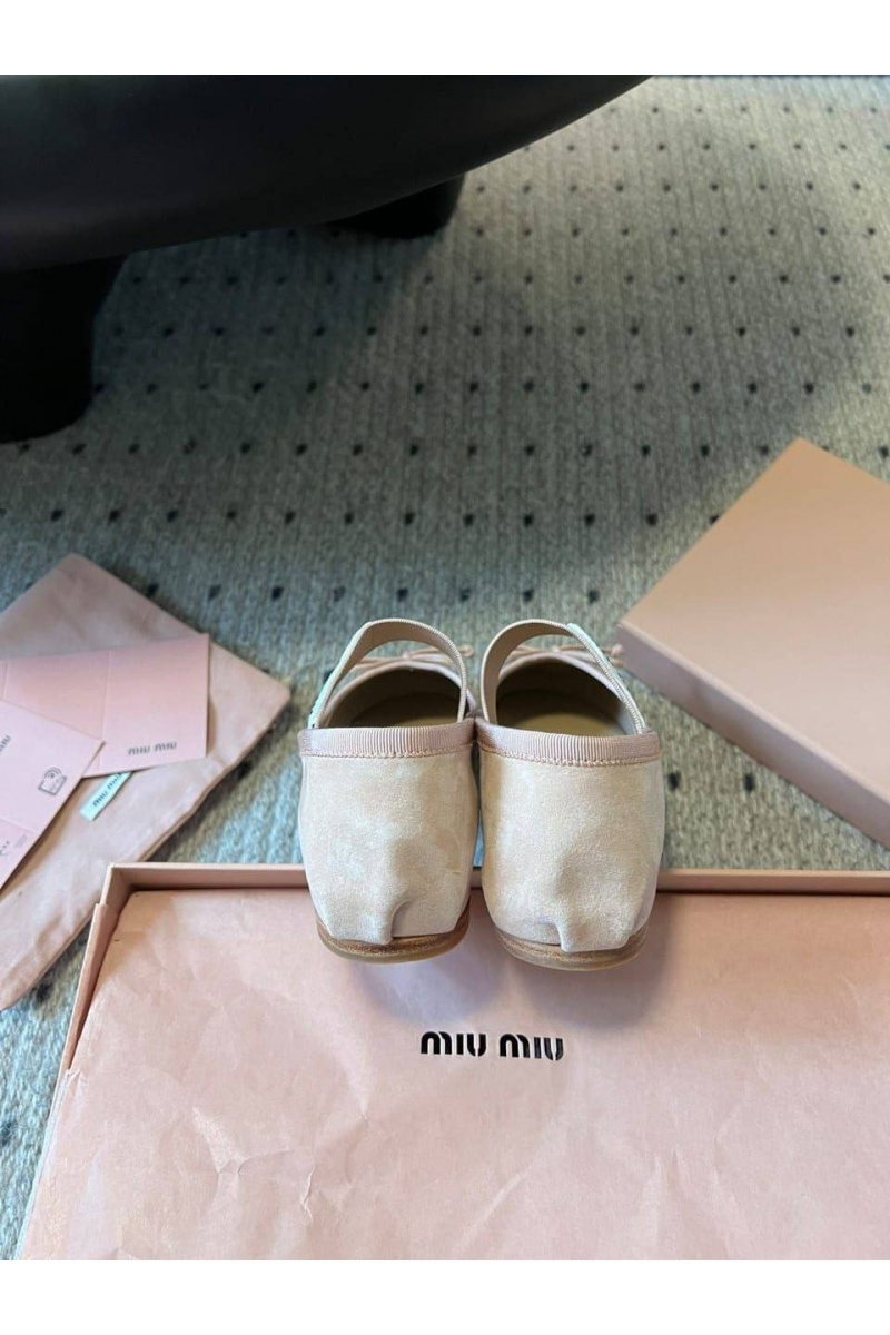 MIU MIU Женские замшевые балетки premium