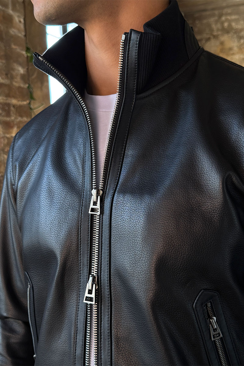 Tom Ford Мужская кожаная куртка Premium