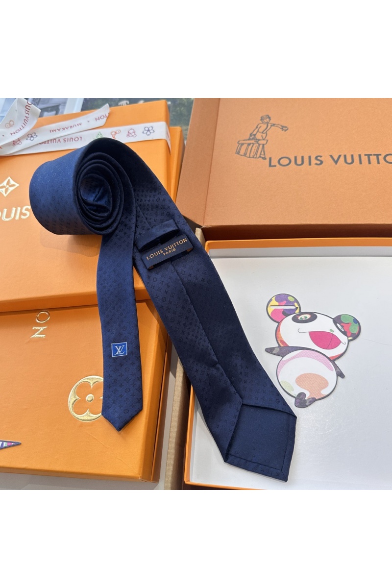 Lоuis Vuittоn Галстук Monogram premium - Navy
