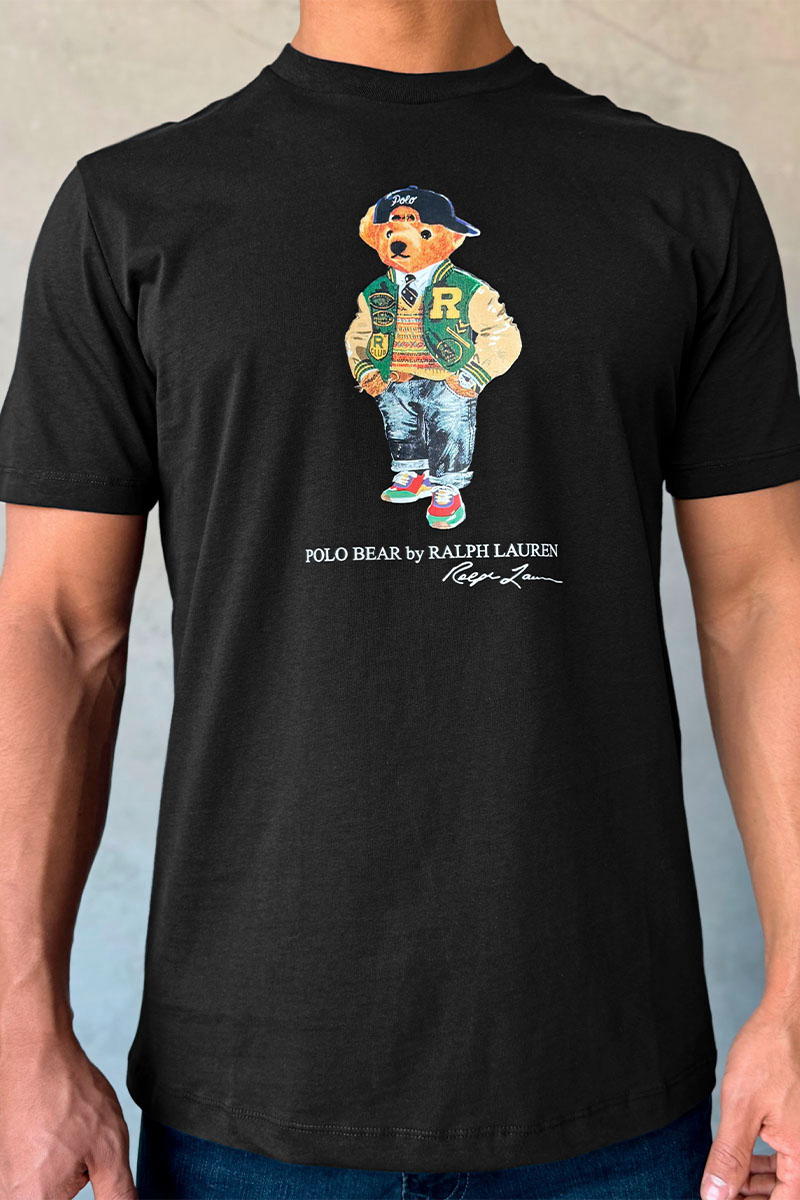 Polo Ralph Lauren Мужская футболка Varsity Bear - Black 