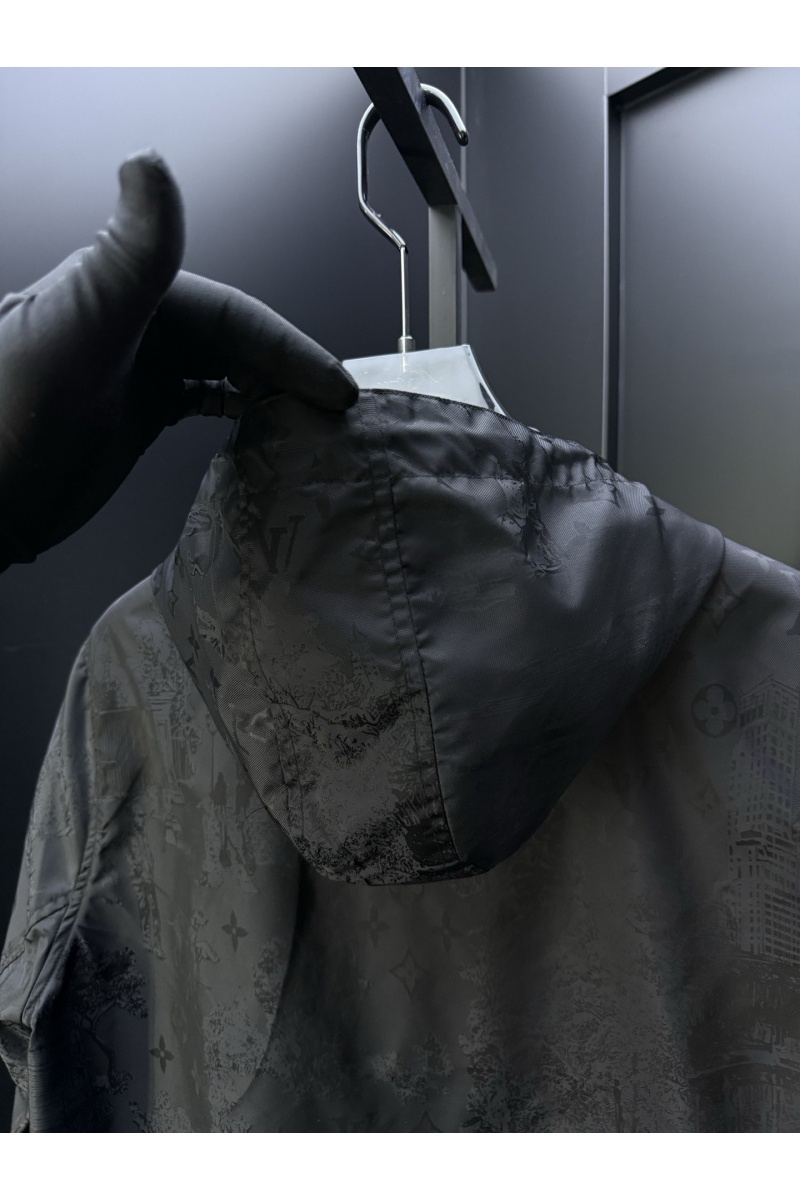 Lоuis Vuittоn Мужская чёрная ветровка Premium