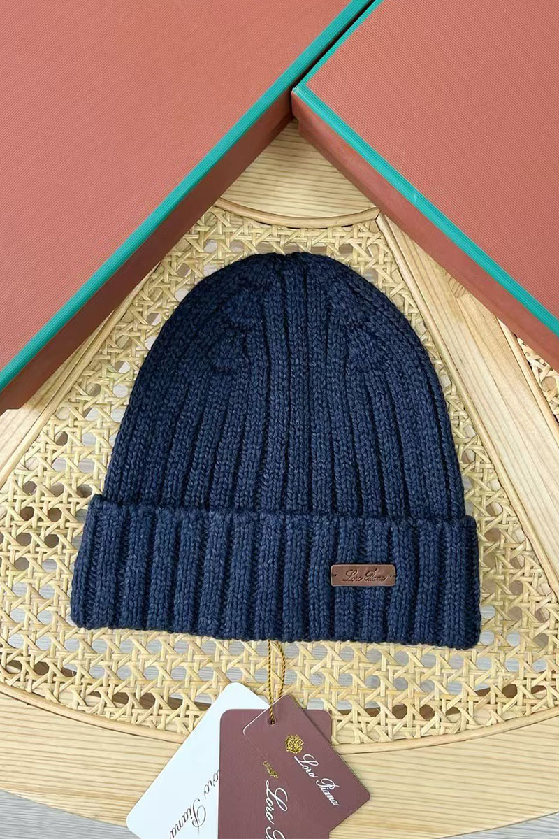 Loro Piana Мужская шапка Niseko Premium - Blue 