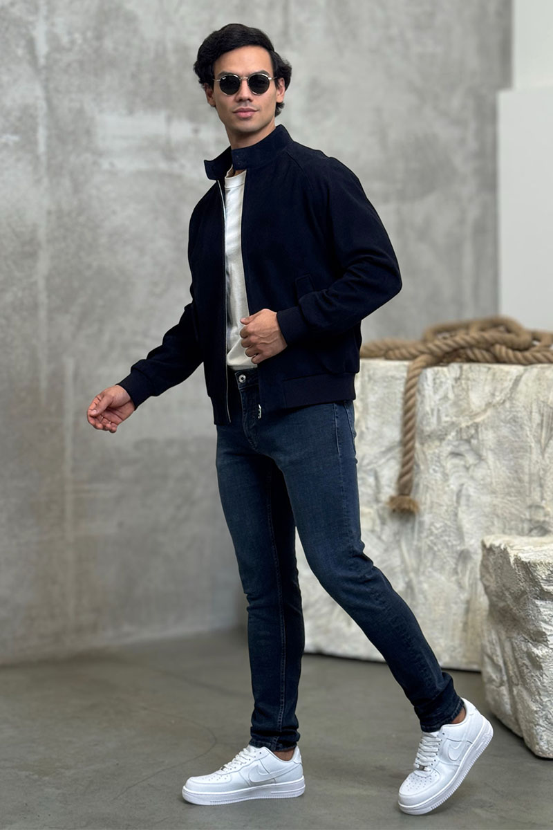 Prada Мужская кожаная куртка premium