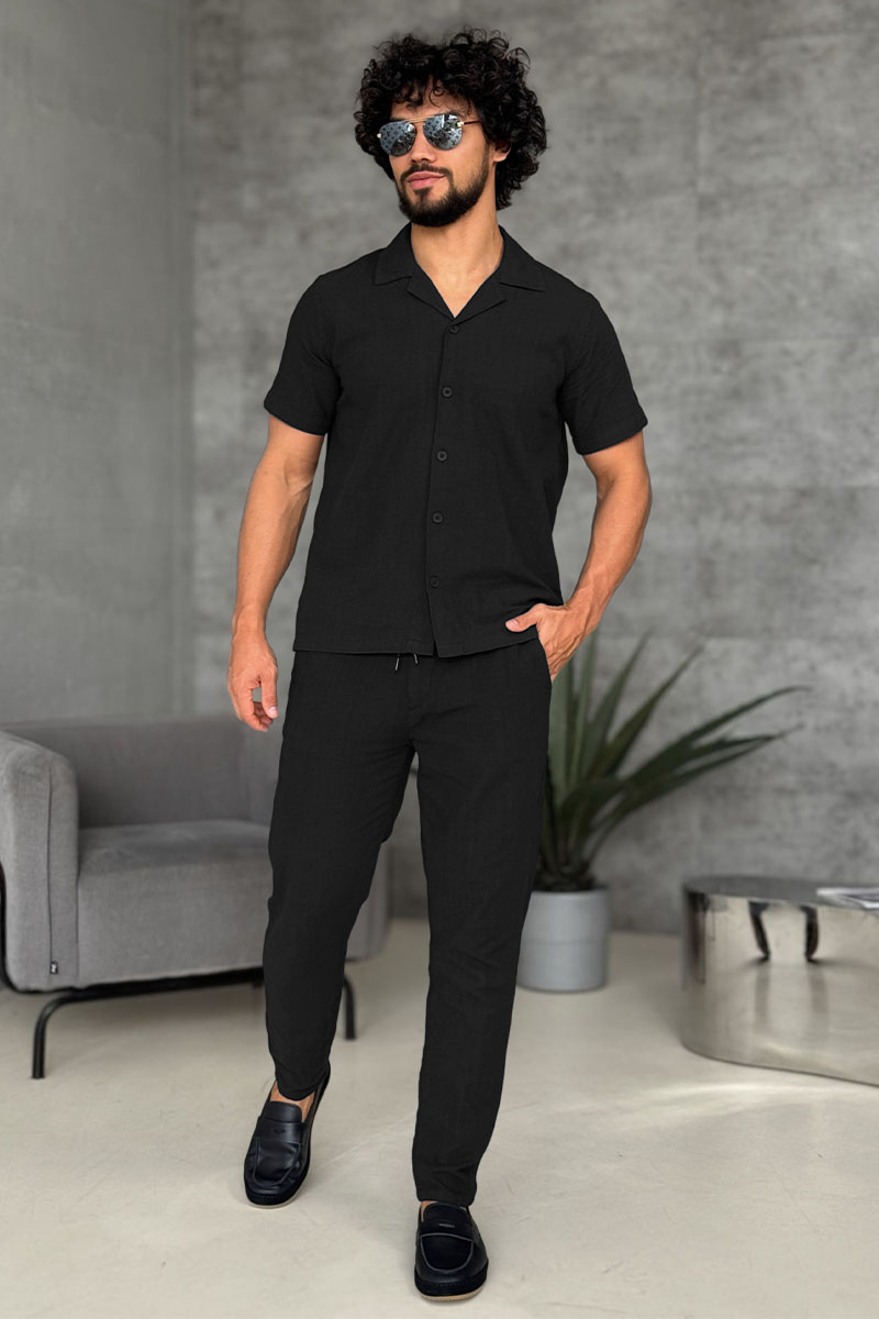 Loro Piana Мужской костюм чёрного цвета