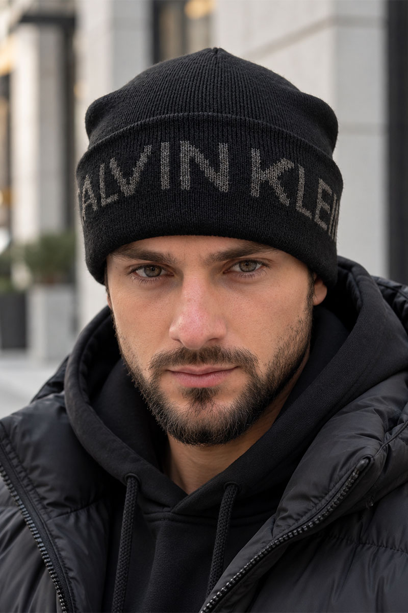 Calvin Klein Мужская шапка чёрного цвета 