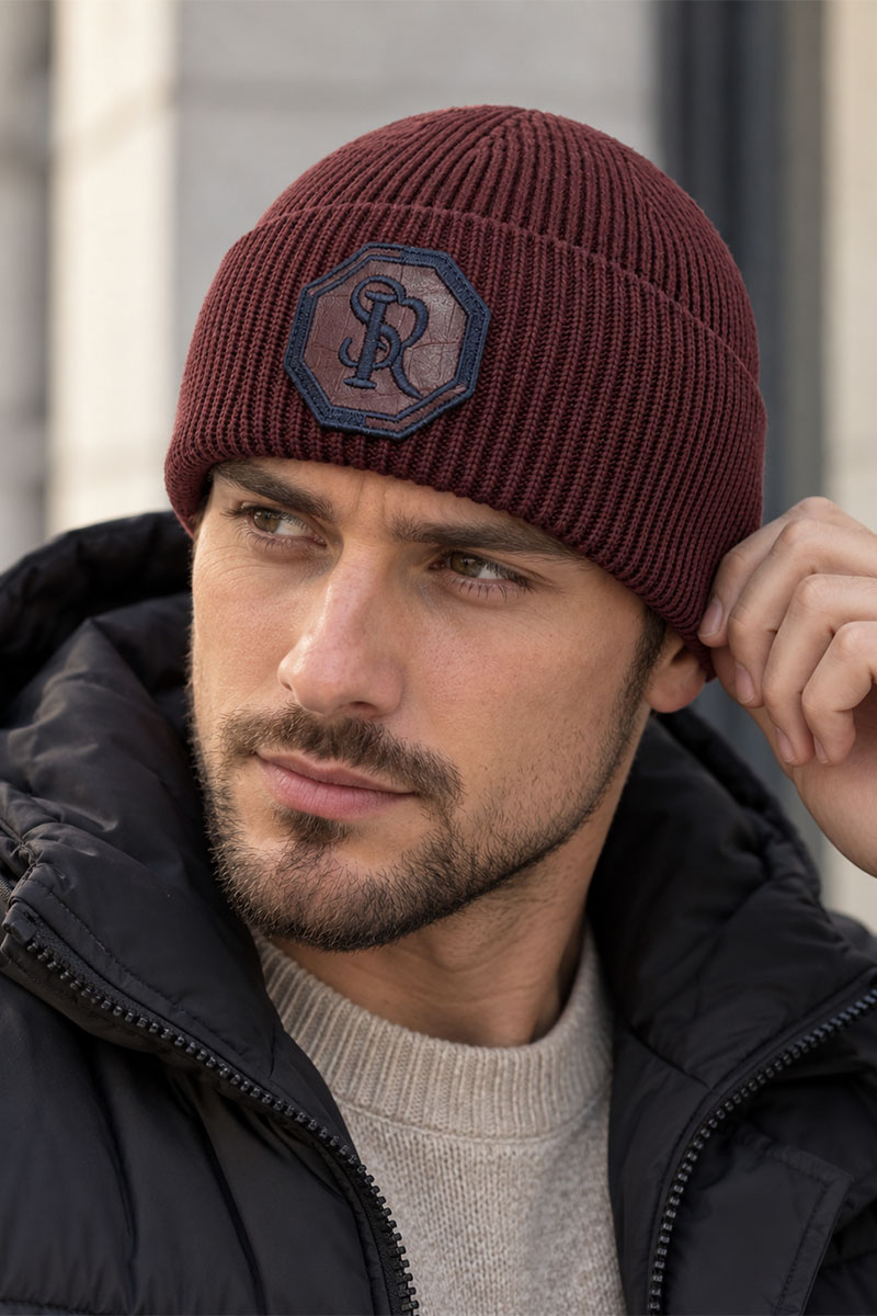 Stеfаnо Riссi Шапка logo-embroidered - Burgundy