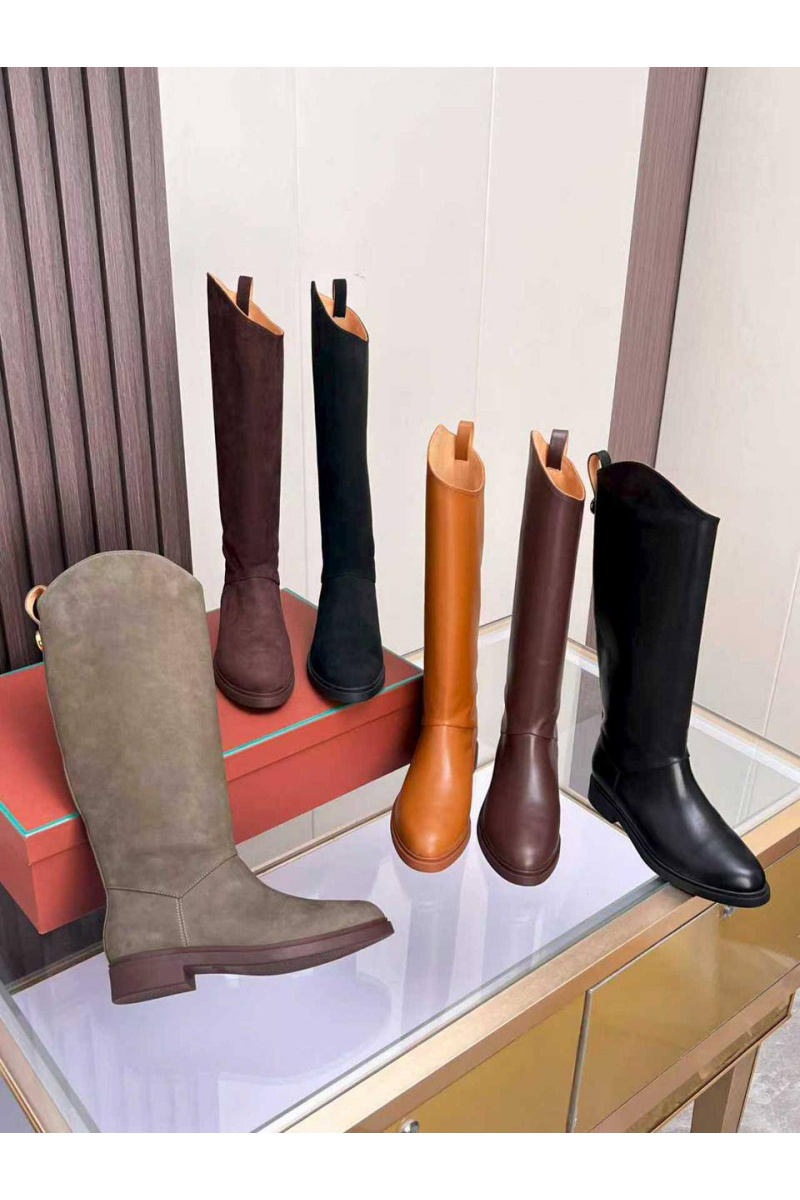 Loro Piana Женские кожаные сапоги premium - Brown