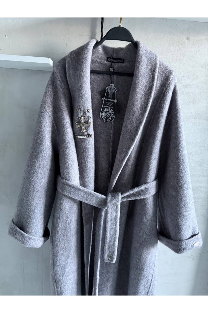 Chrome Hearts Женское шерстяное пальто premium
