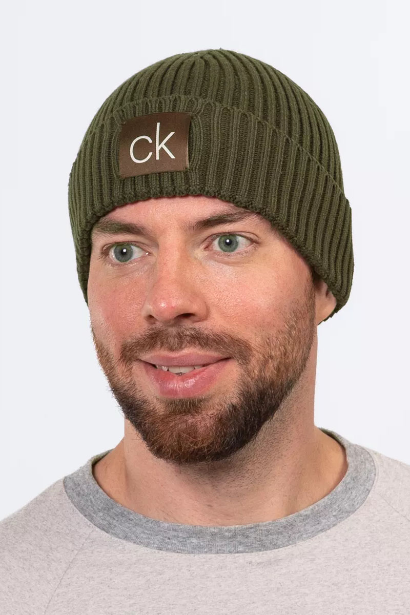 Calvin Klein Шапка цвета хаки Golf Losar