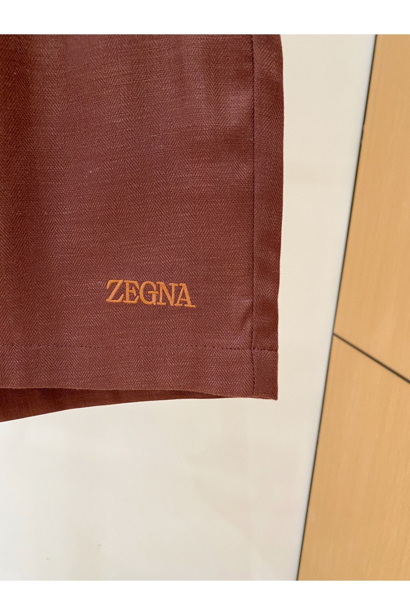 Zegna Шорты бордового цвета premium
