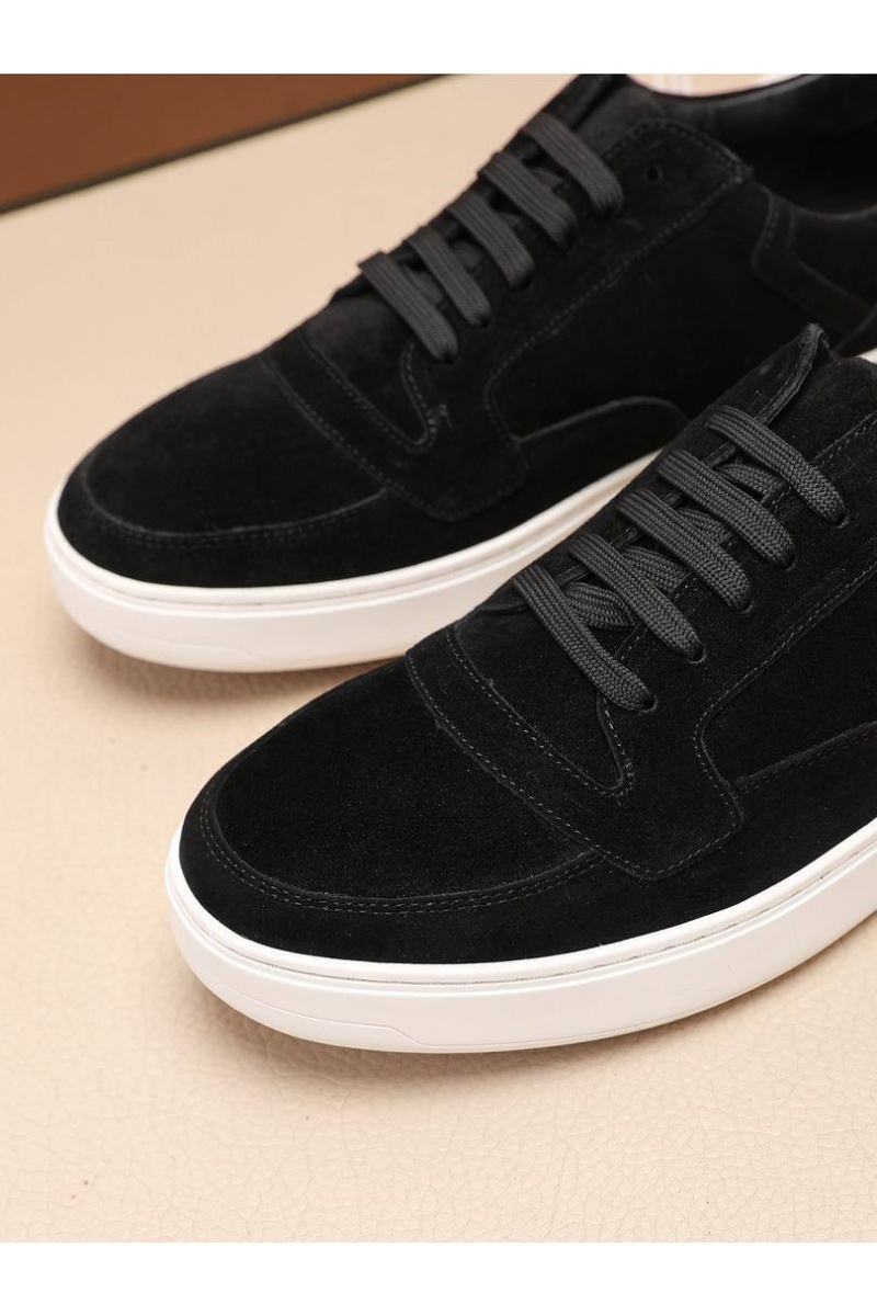 Loro Piana Мужские замшевые кроссовки Newport - Black