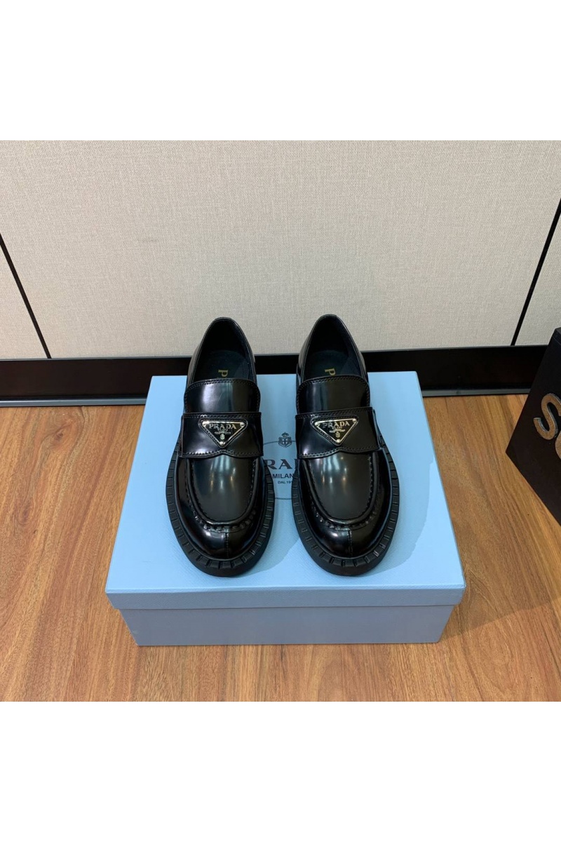Prada Женские кожаные лоферы premium