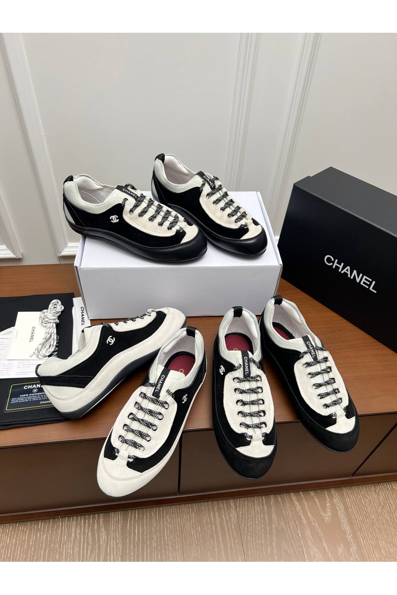 Chаnеl Женские замшевые кроссовки premium