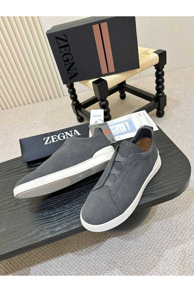 Zegna Мужские кроссовки Triple Stitch - Grey