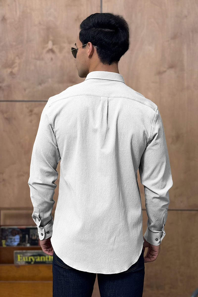 Etro Мужская белая рубашка Pegasus logo