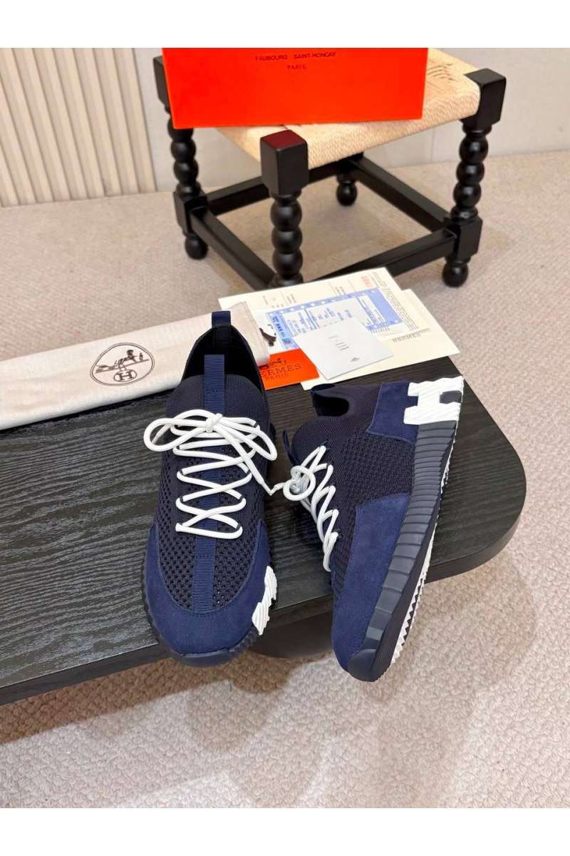 Hermes Текстильные кроссовки lift slip-on