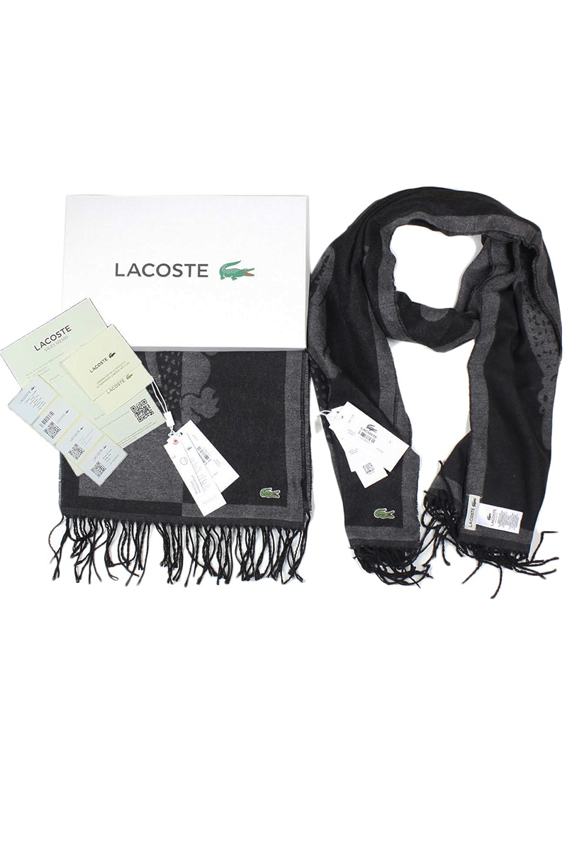 Lacoste Мужской шарф logo-patch 185х35 см