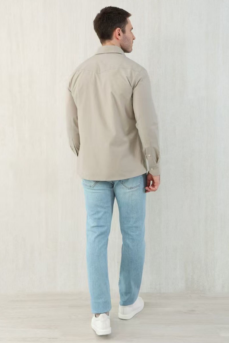 Designer Мужская серая рубашка Premium