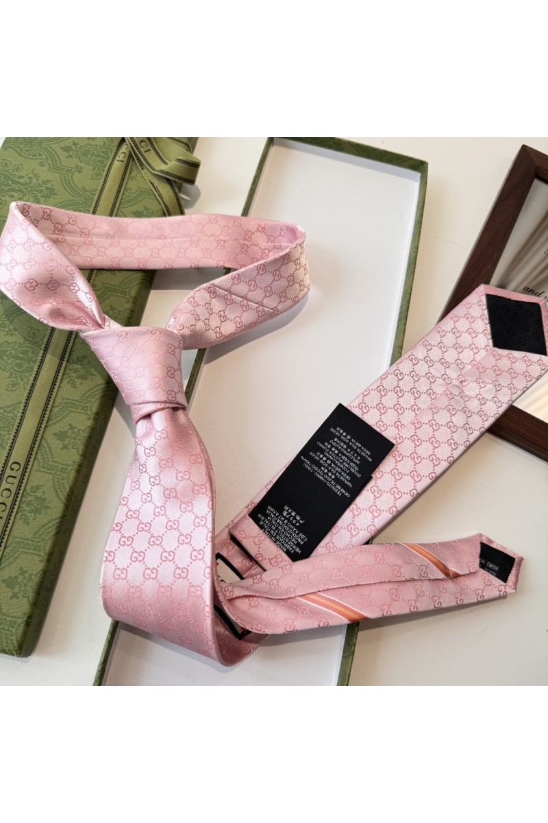 Gucci Галстук GG Monogram premium 146x7 см - Pink