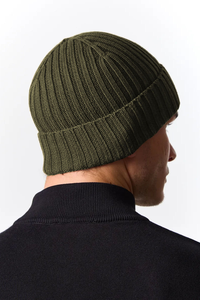 Trussardi Мужская шапка logo-patch - Khaki