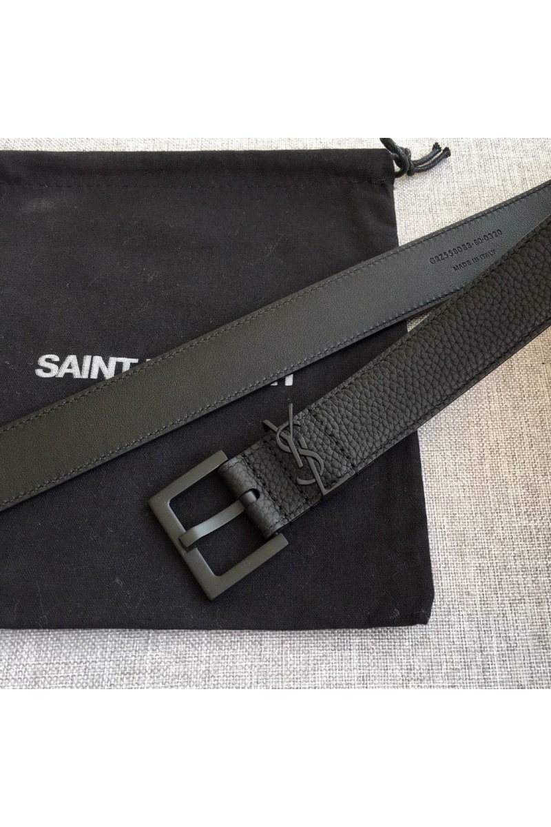 Yves Saint Laurent Кожаный ремень Cassandre (ширина 2 / 3 см)