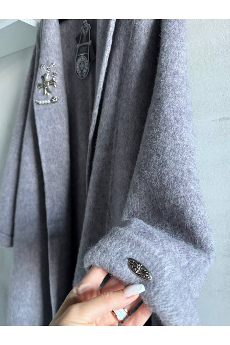 Chrome Hearts Женское шерстяное пальто premium
