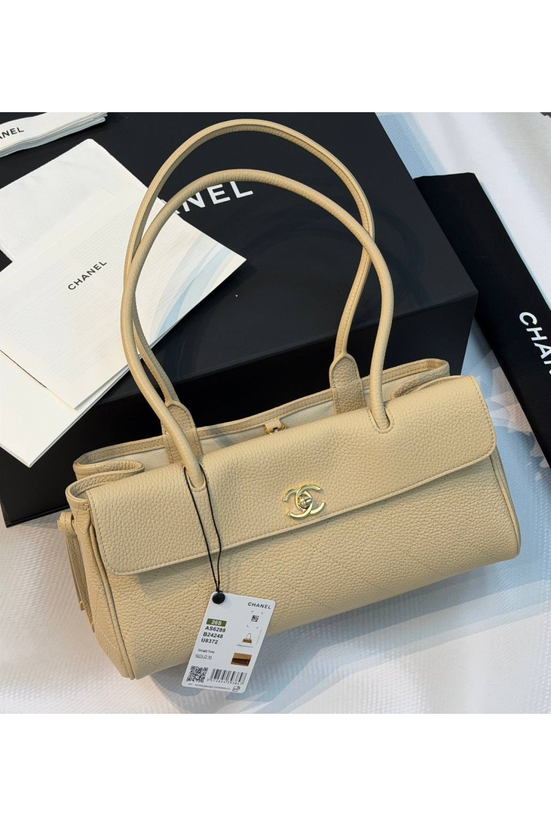 Chаnеl Кожаная сумка Shopping premium 15x32x11.5 см