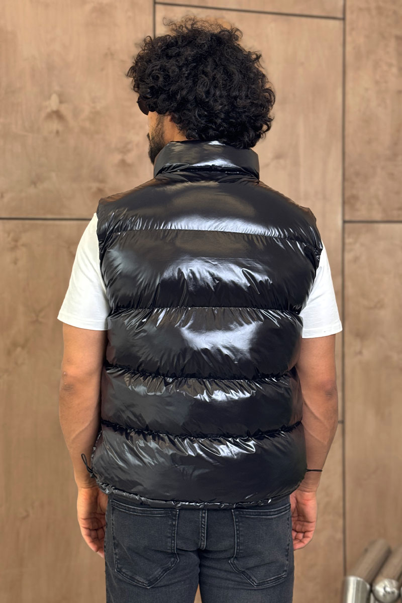 Hugо Воss Мужской чёрный жилет 