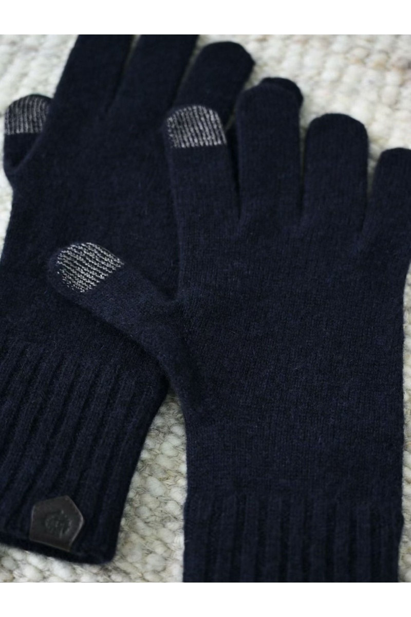 Loro Piana Кашемировые перчатки premium - Dark Blue