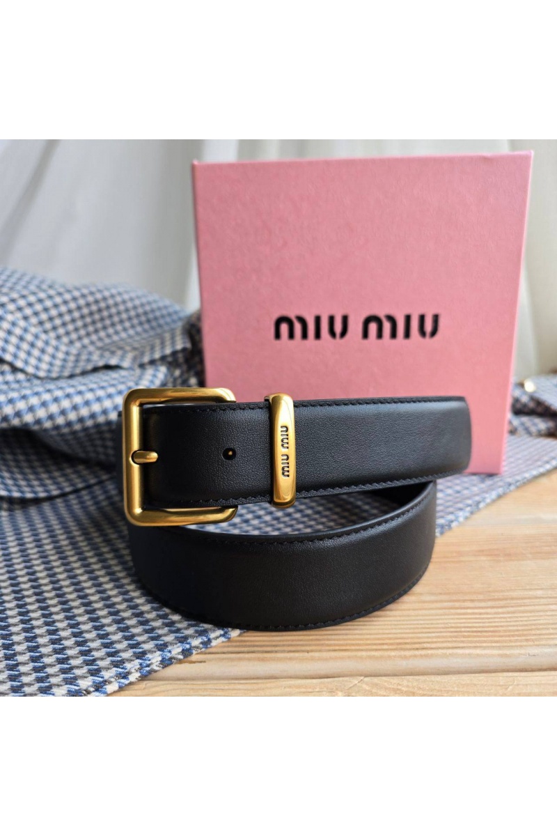 MIU MIU Кожаный ремень - длина 80 / 85 см (2 расцветки)