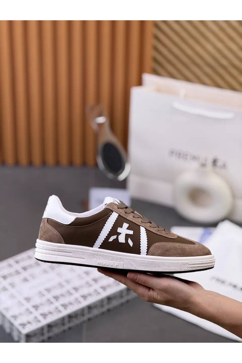 Premiata Комбинированные кроссовки Bonnie - Brown