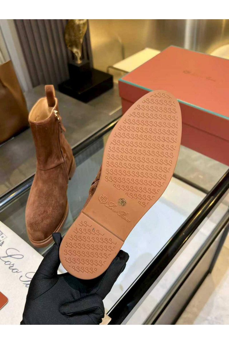 Loro Piana Женские замшевые сапоги premium - Brown