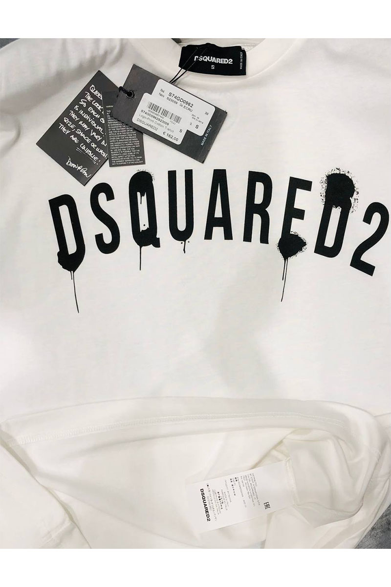 Dsquared2 Чёрная оверсайз футболка