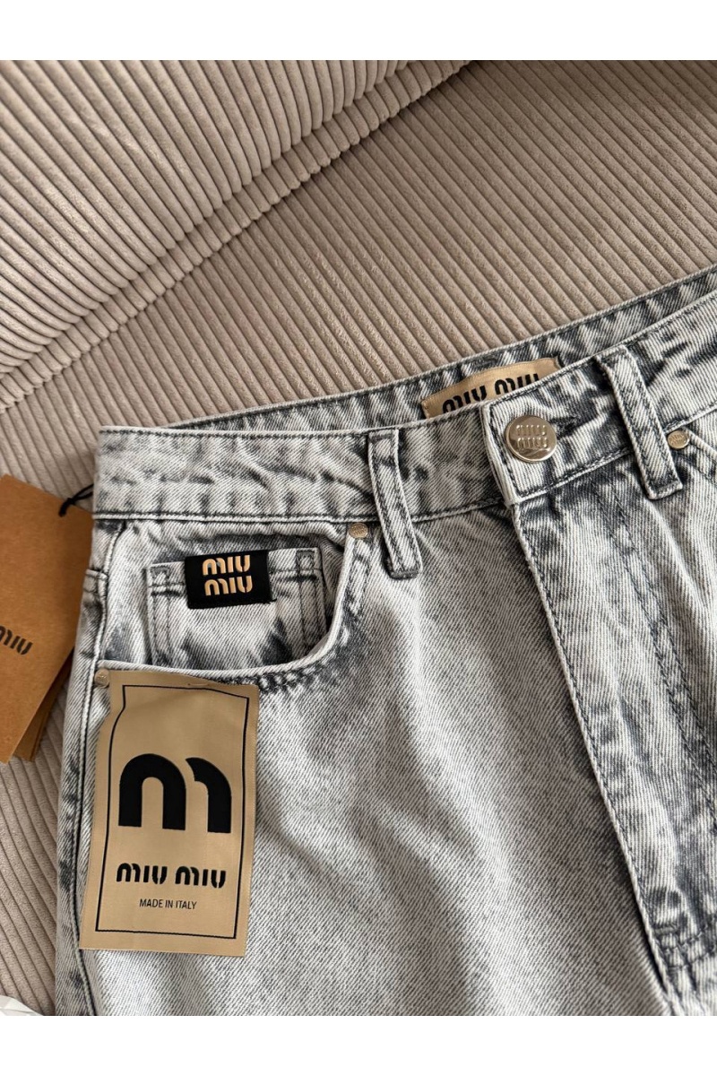 MIU MIU Женские синие джинсы premium