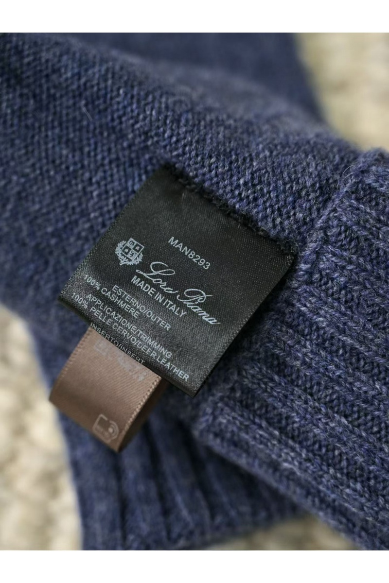 Loro Piana Кашемировые перчатки premium - Light Blue