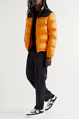 Утеплённая куртка Peuplier logo-patch - Orange / Black 