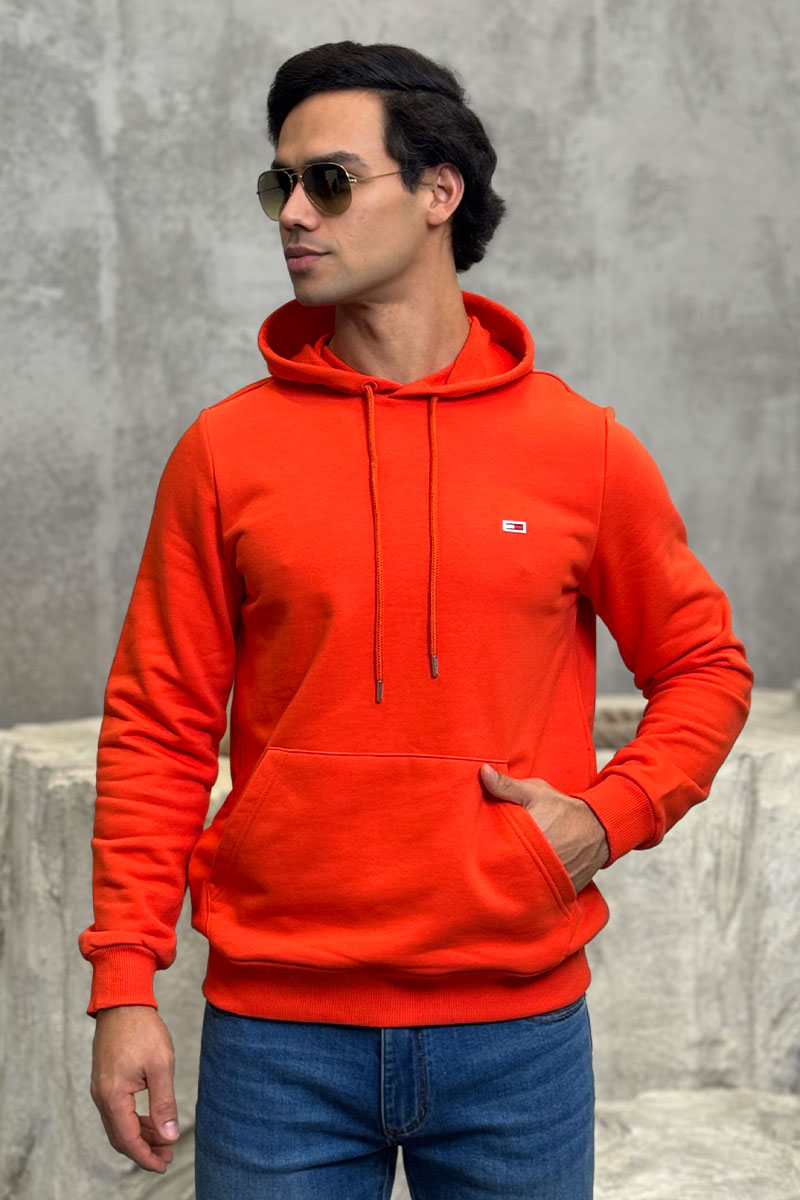 Tommy Hilfiger Мужское худи оранжевого цвета 