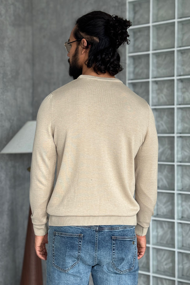 Loro Piana Мужской бежевый джемпер