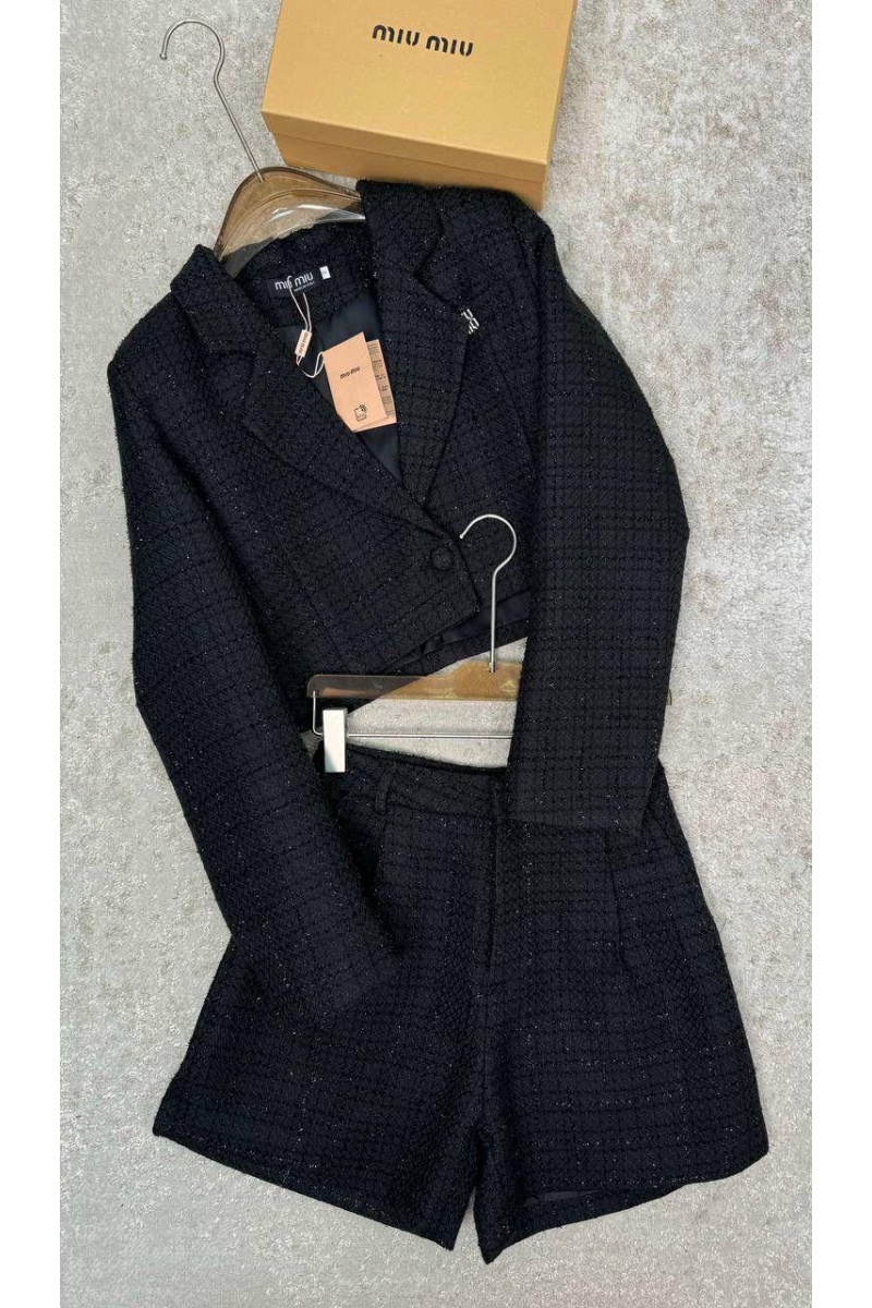 MIU MIU Женский костюм в клетку premium - Black