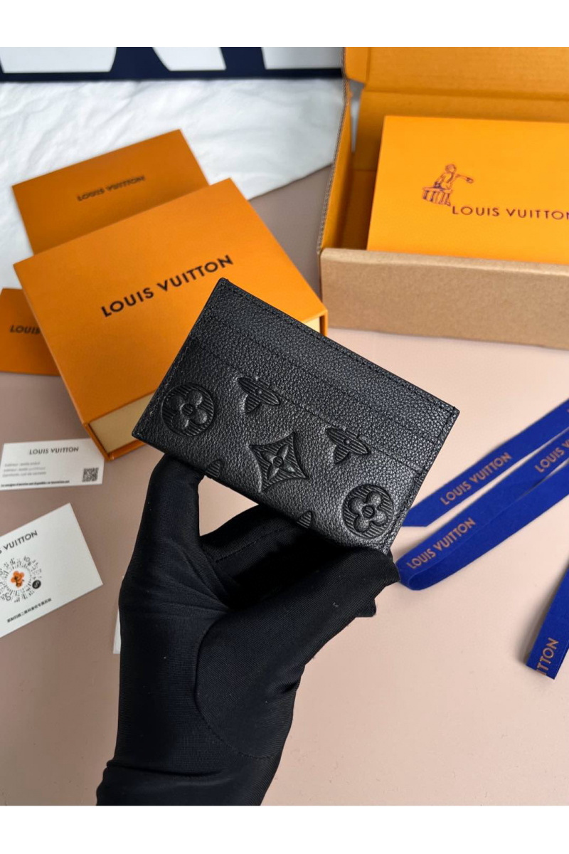 Lоuis Vuittоn Кожаный кардхолдер Premium 11x7x0.5 см