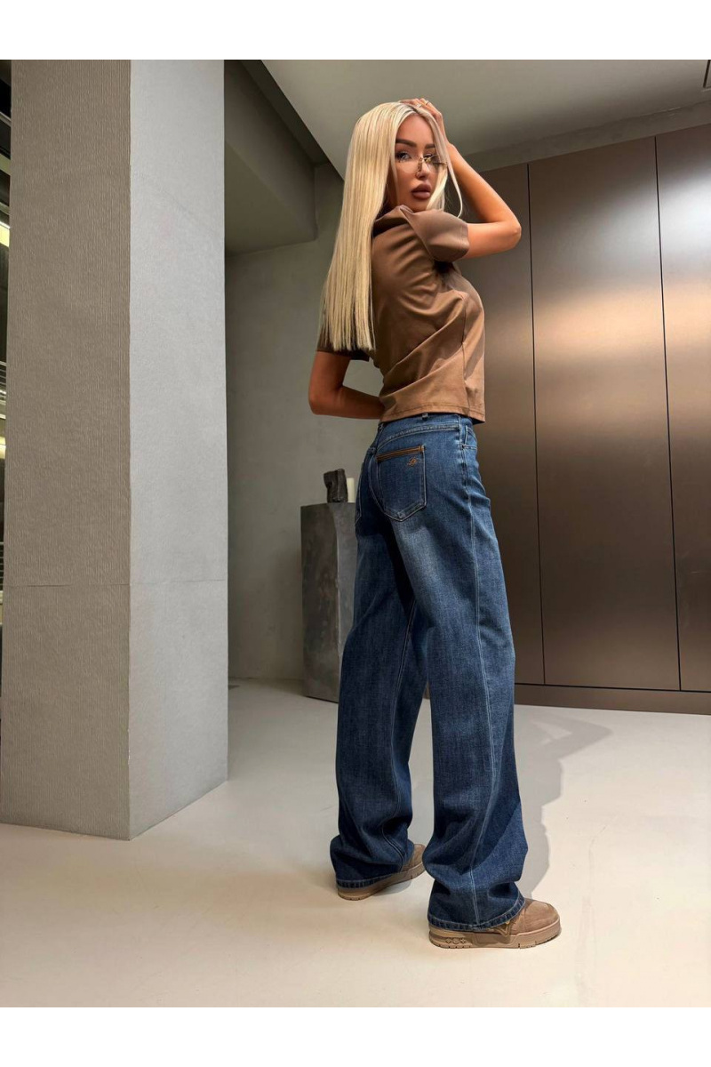 Loro Piana Женские синие джинсы premium