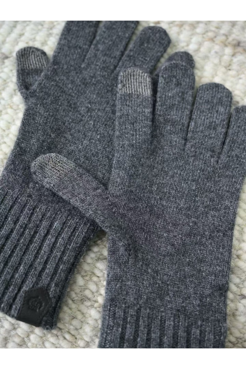 Loro Piana Кашемировые перчатки premium - Dark Flower Grey