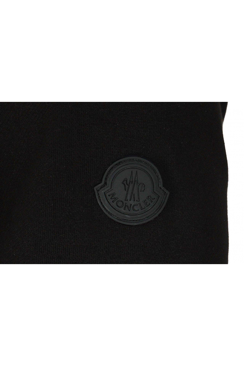 Moncler Мужское чёрное худи logo-print