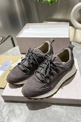 Женские замшевые кроссовки Monili Premium - Grey