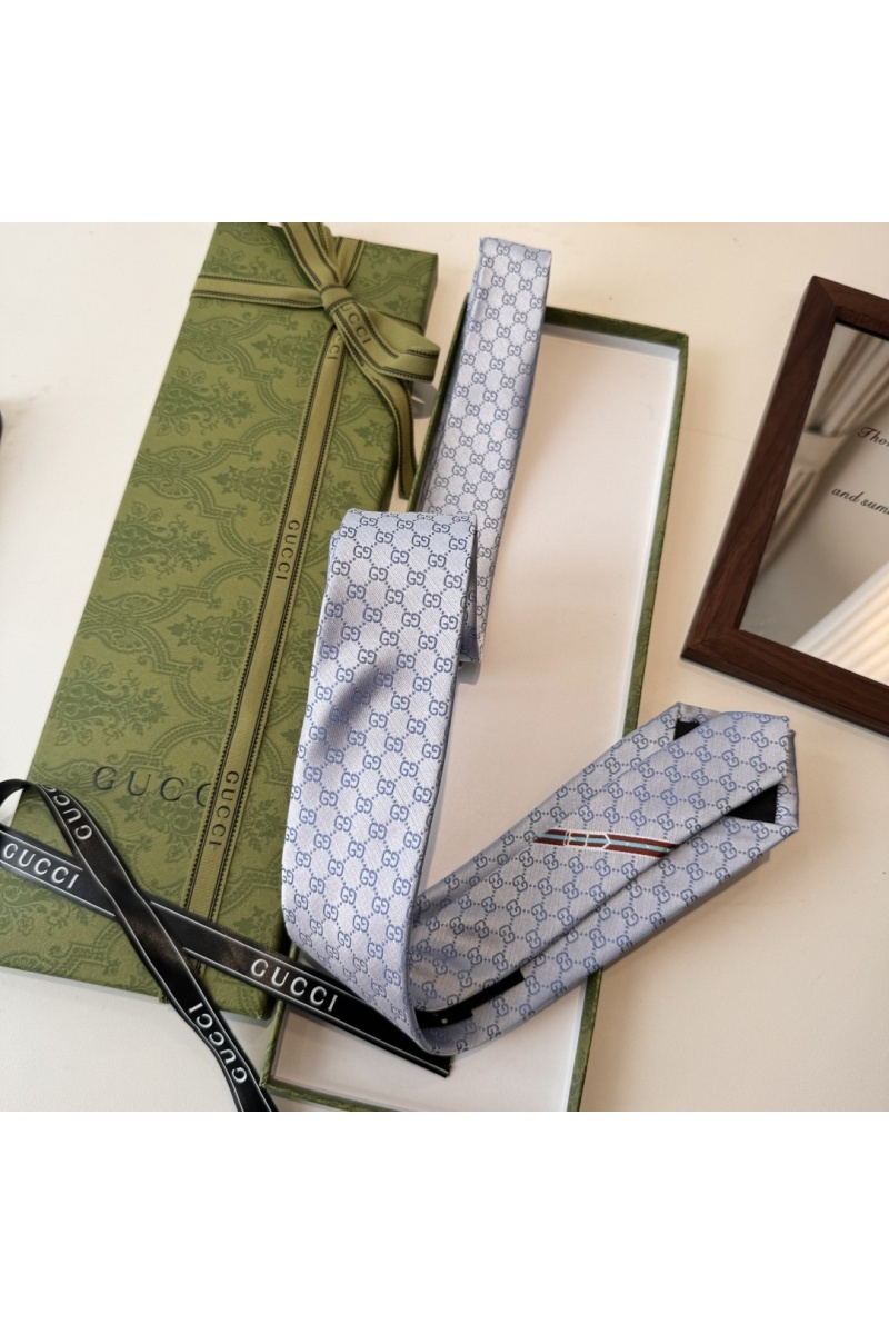 Gucci Галстук GG Monogram premium 146x7 см - Blue