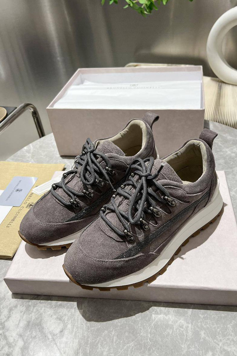 Designer Женские замшевые кроссовки Monili Premium - Grey