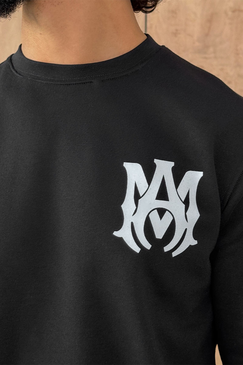 Amiri Чёрный мужской свитшот M.A. Core logo-print