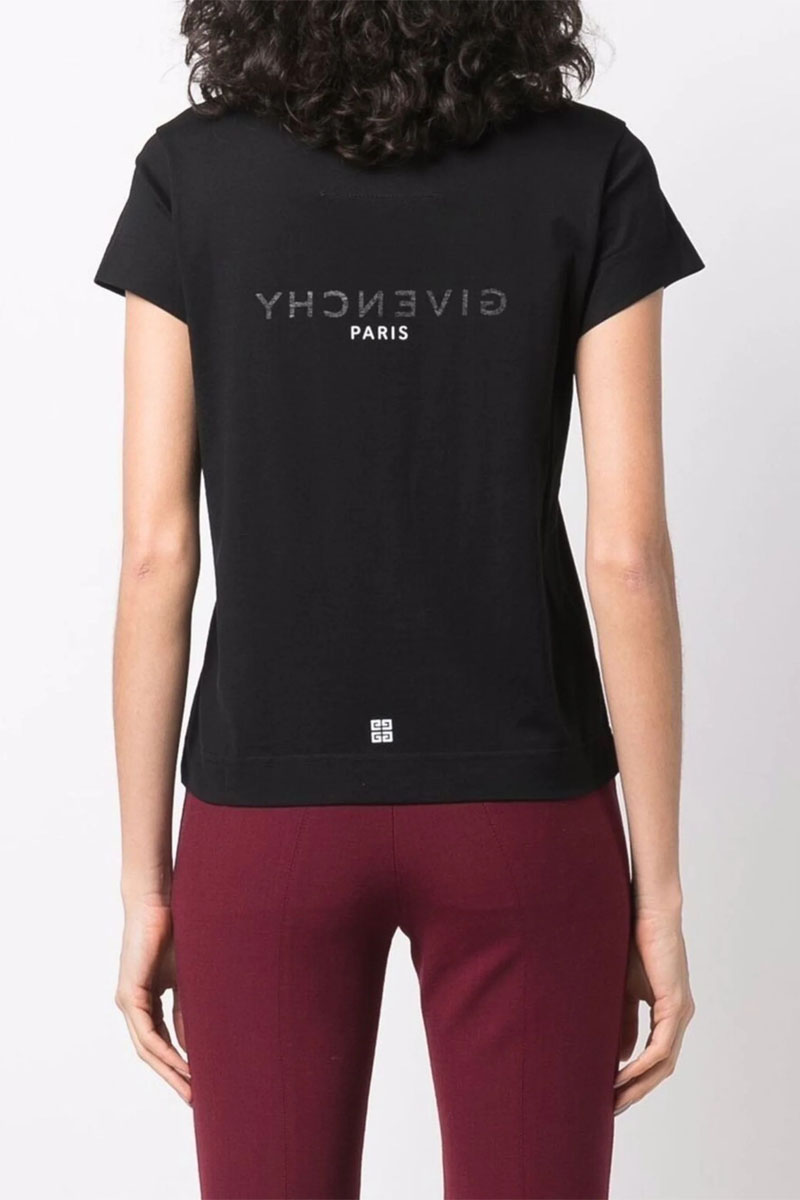 Givenchy Женская футболка reversal logo-print - Black